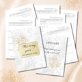 The Essential Planner | Printable Planner | Gold Peony Collection