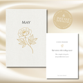 Gold Peony May Planner – Monthly Printable PDF