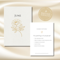 Gold Peony June Planner – Monthly Printable PDF