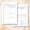Gold Peony Day by Day | Daily Planner & Self-Care Bundle