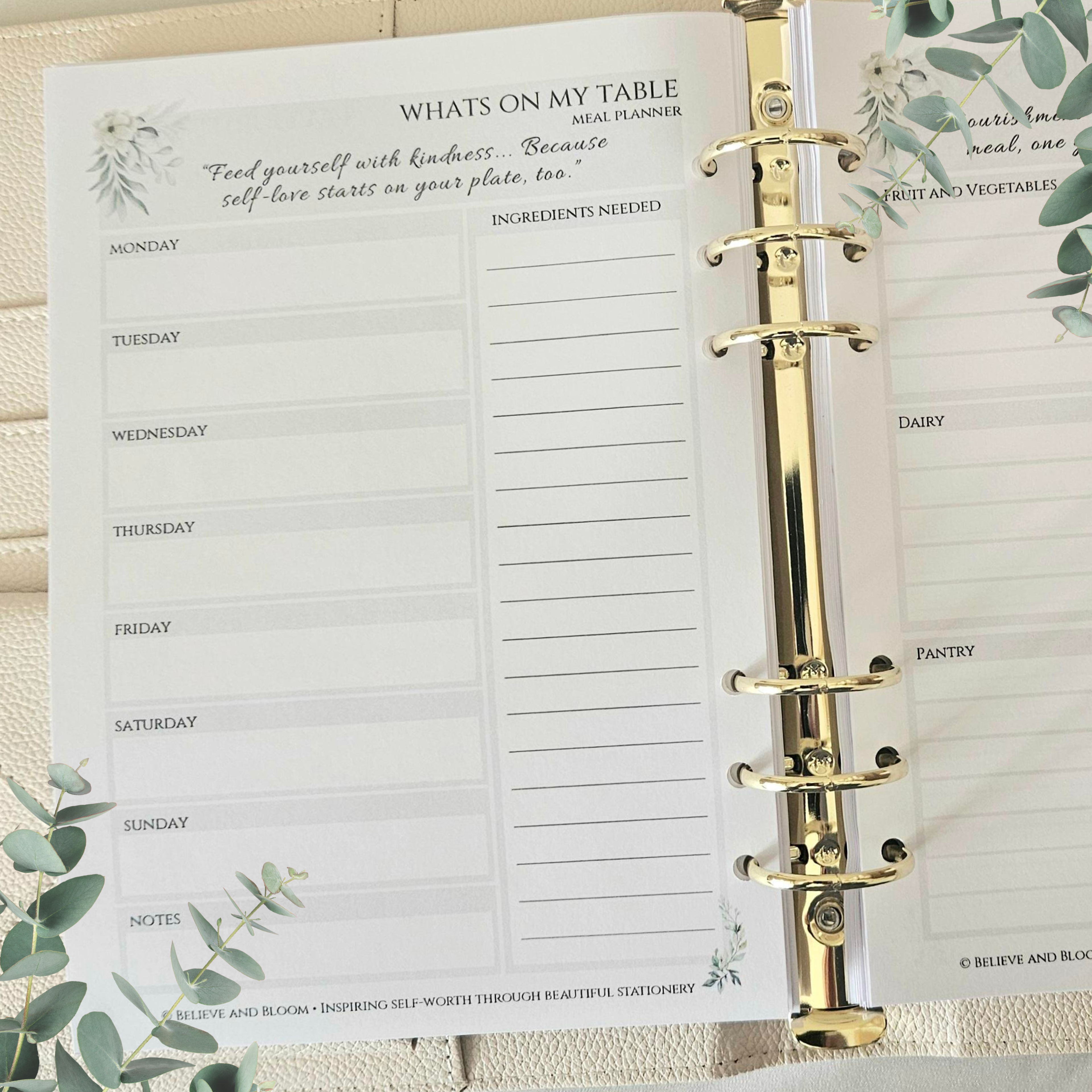 January Eucalyptus Monthly Planner Collection | Printable Planner Bundle