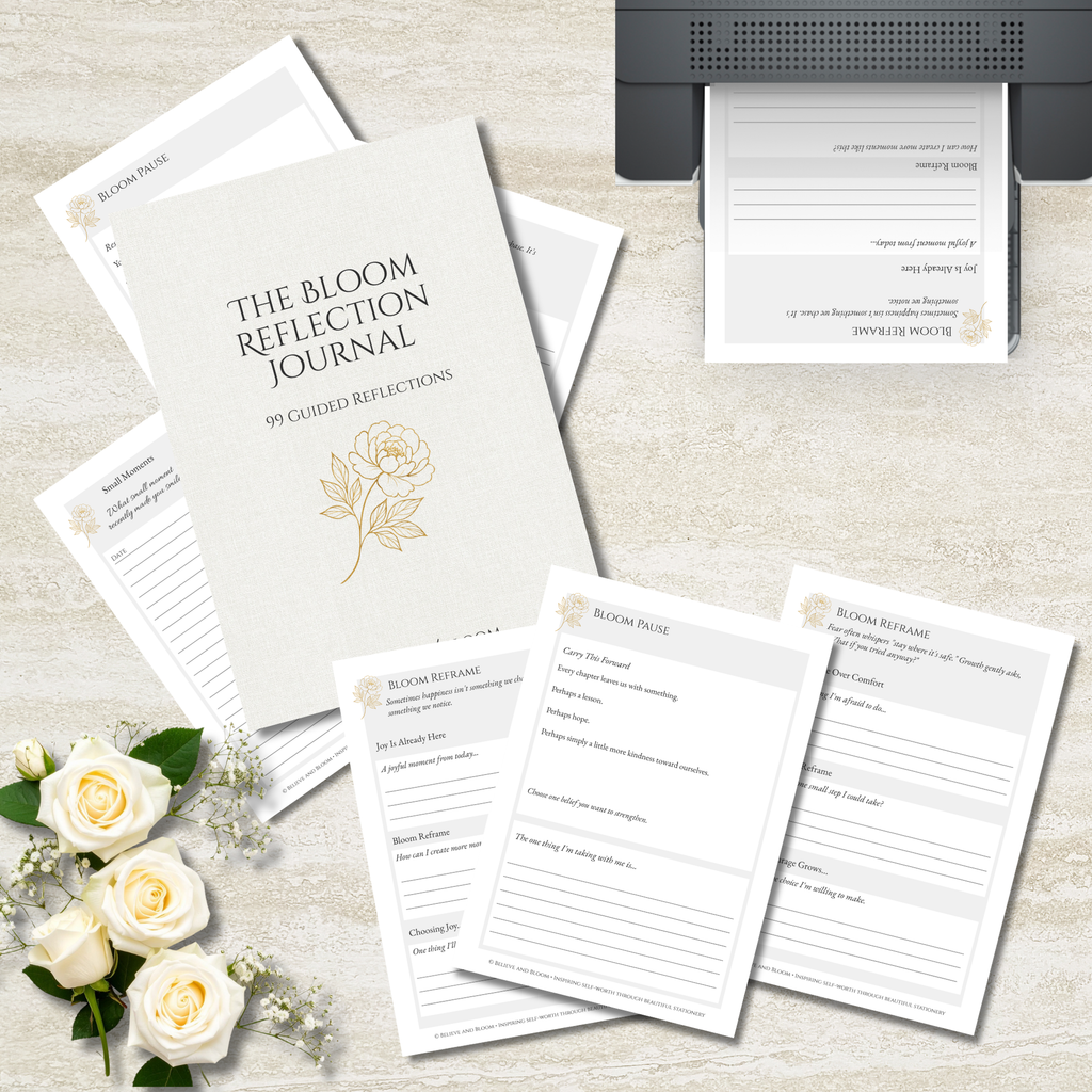 The Bloom Reflection Journal | 99 Guided Prompts for Self-Worth & Personal Growth