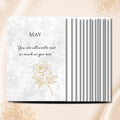 Gold Peony May Planner Journal – Monthly Printable PDF
