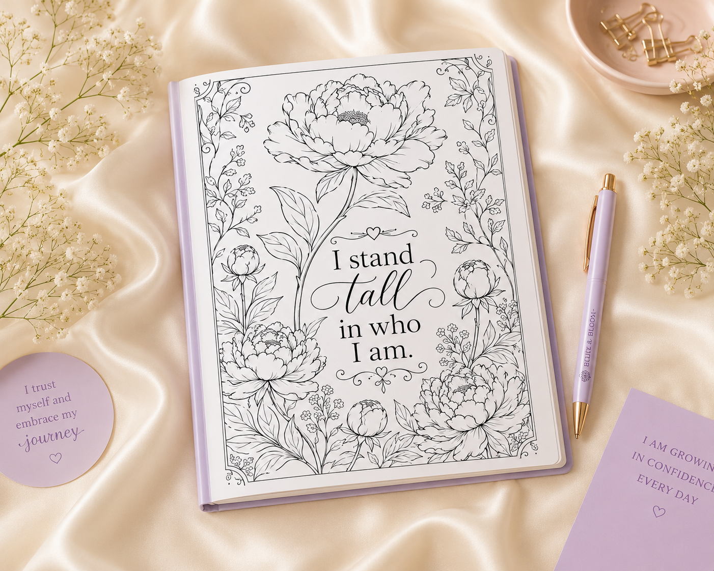 Confidence Bloom Journal | A 31-Day Journey to Self-Belief, Courage & Confidence