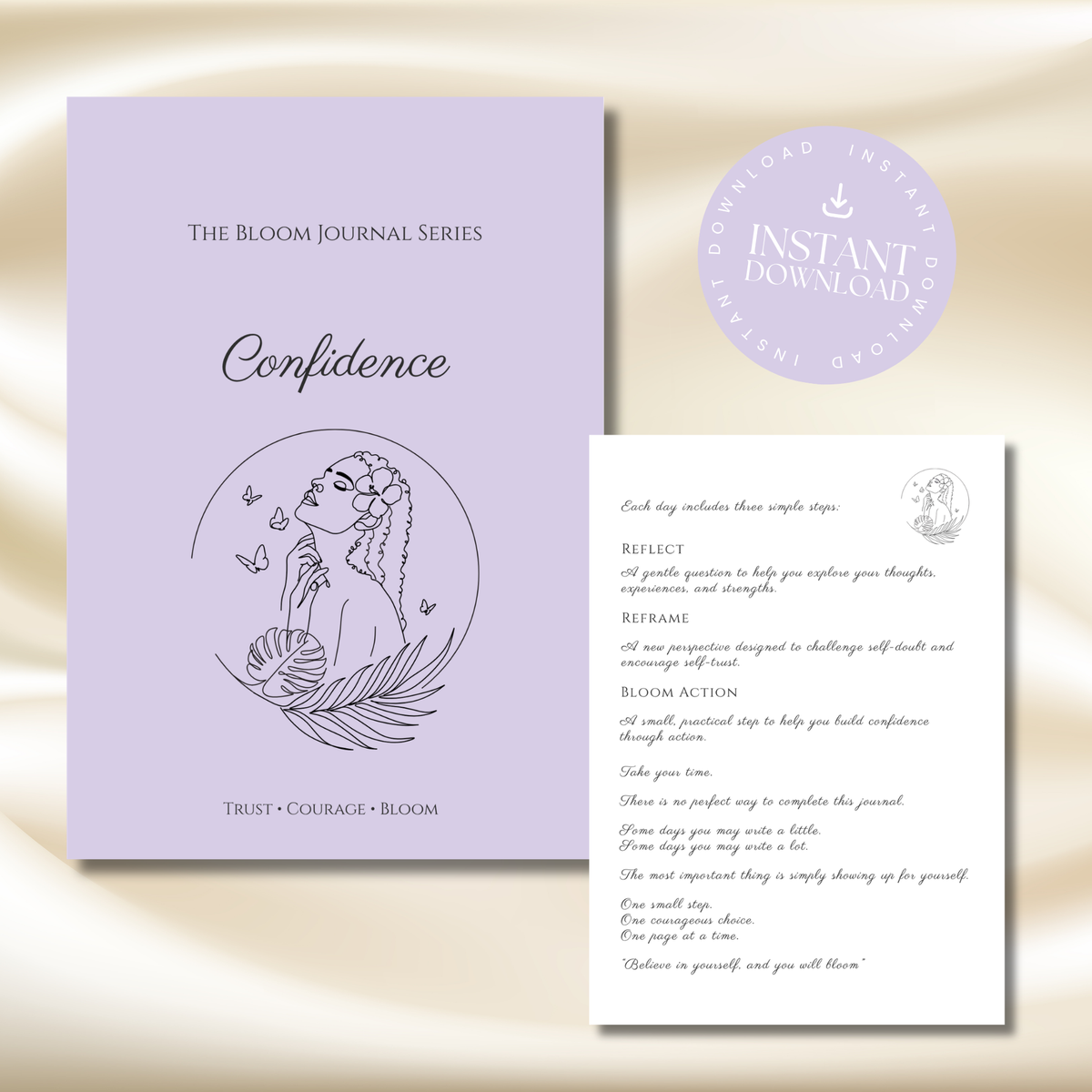 Confidence Bloom Journal | 31-Day Printable Guided Journal