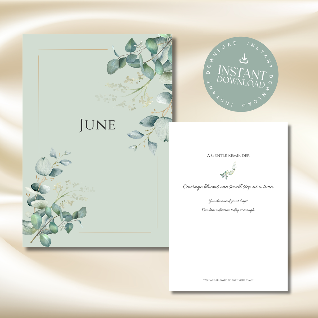 June Eucalyptus Planner | Printable Monthly Planner