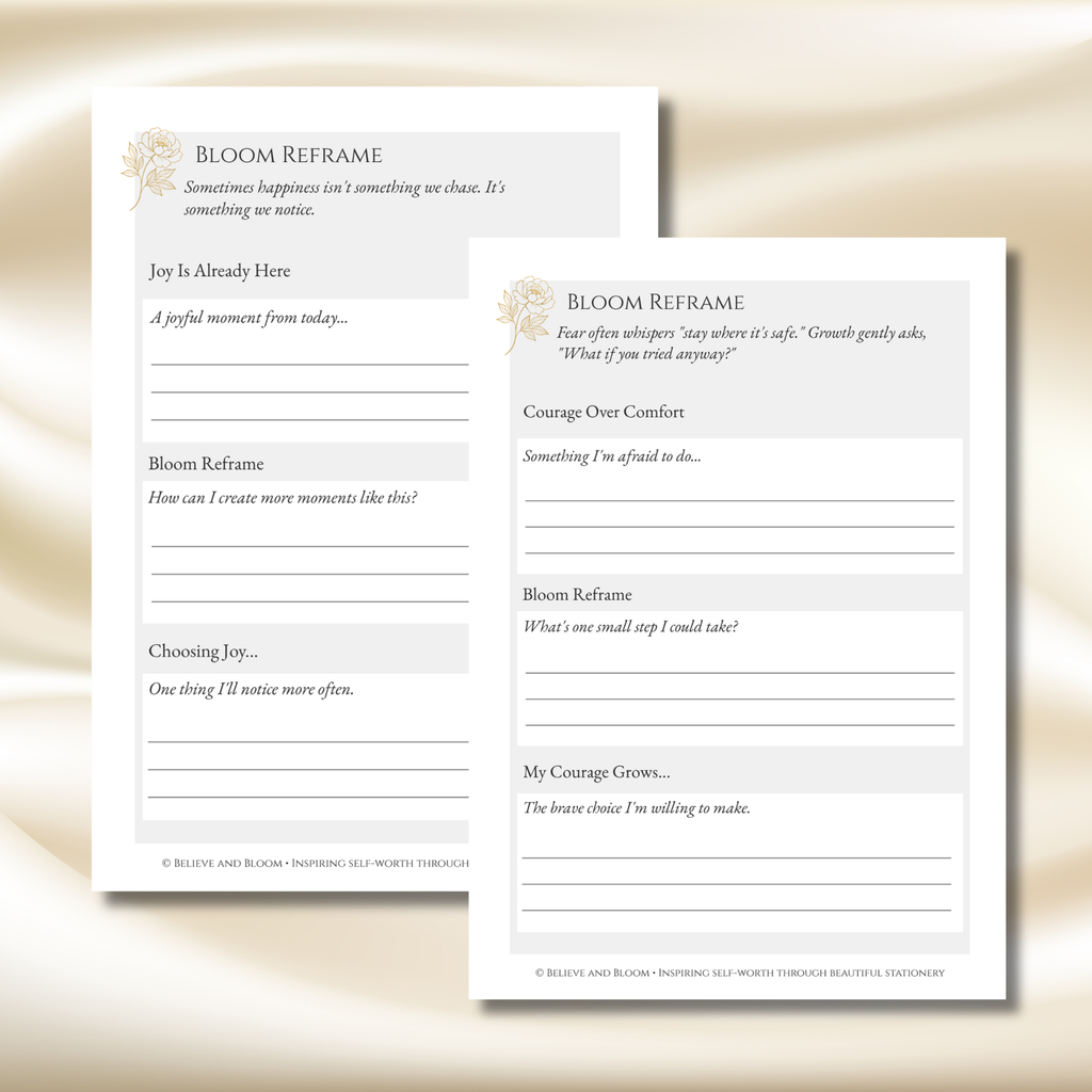 The Bloom Reflection Journal | 99 Guided Prompts for Self-Worth & Personal Growth