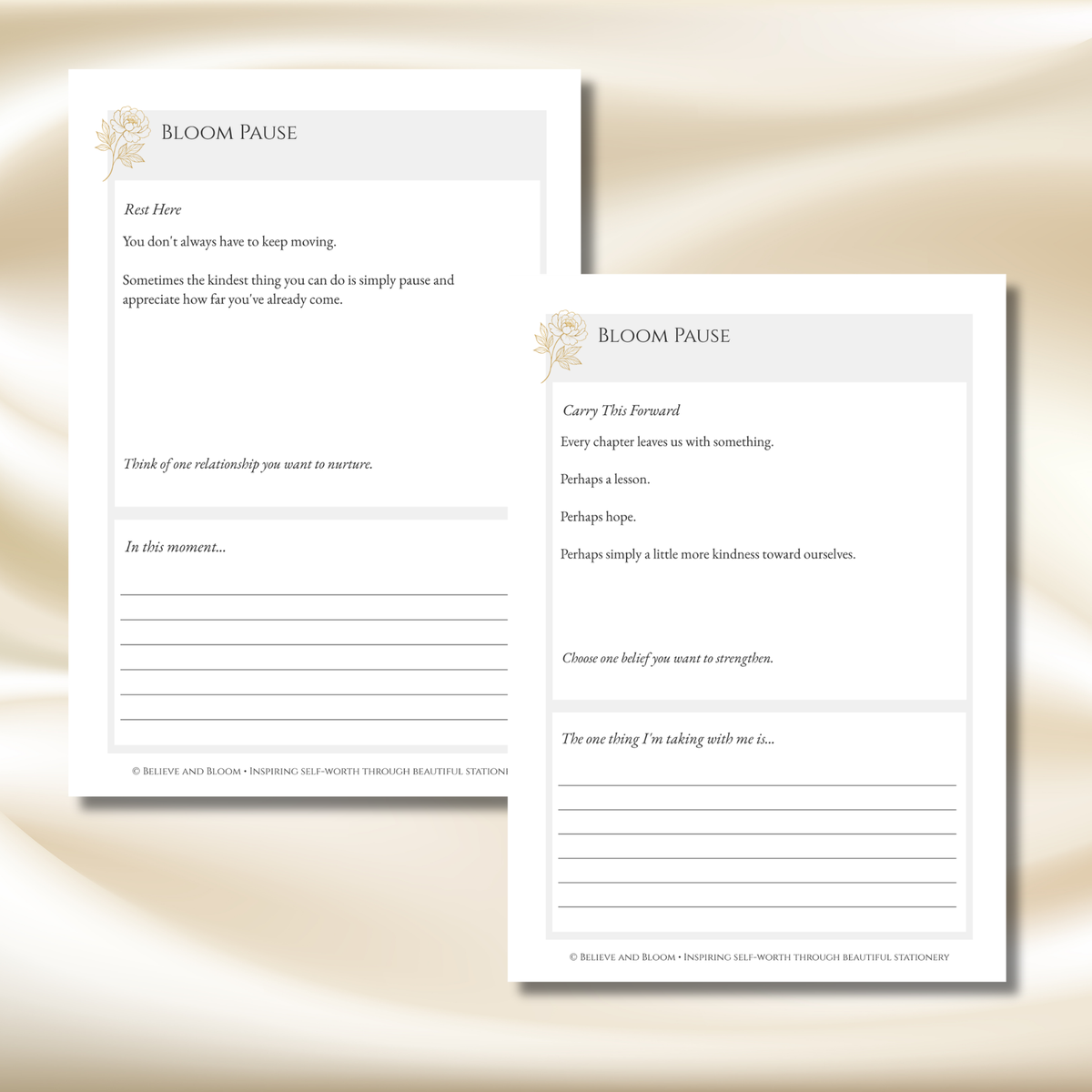 The Bloom Reflection Journal | 99 Guided Prompts for Self-Worth & Personal Growth