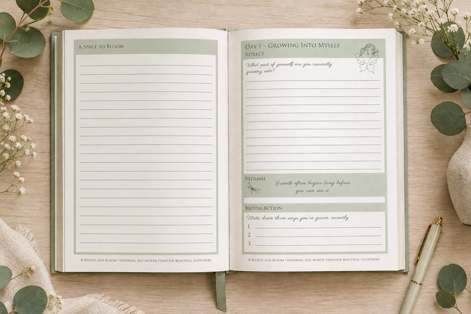 Growth Bloom Journal | 31-Day Printable Guided Journal