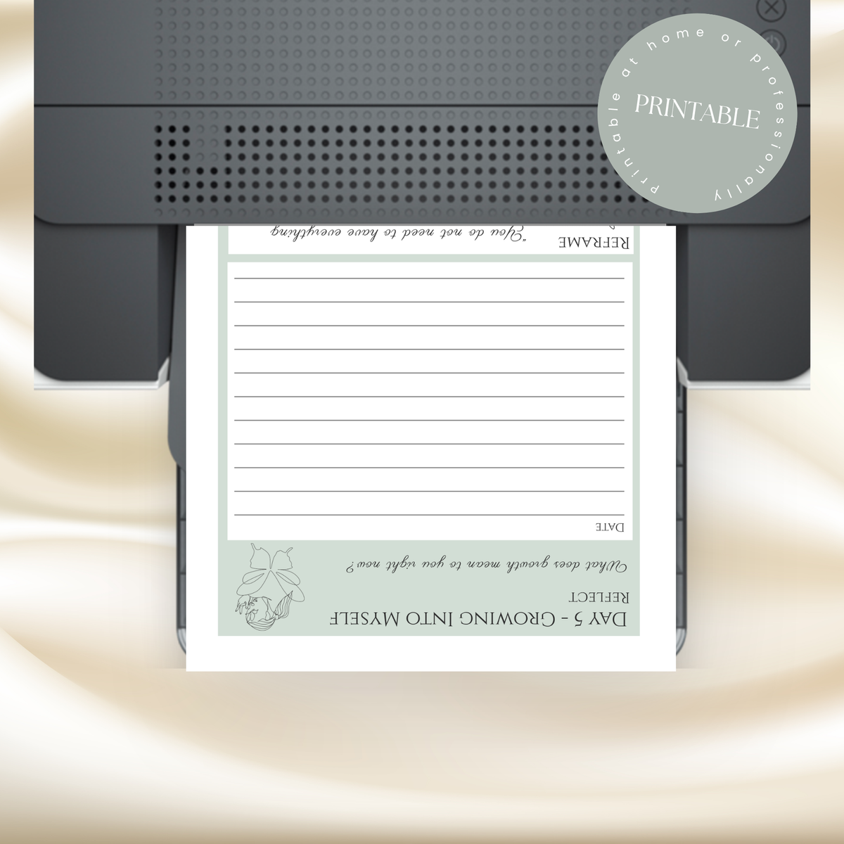 Growth Bloom Journal | 31-Day Printable Guided Journal