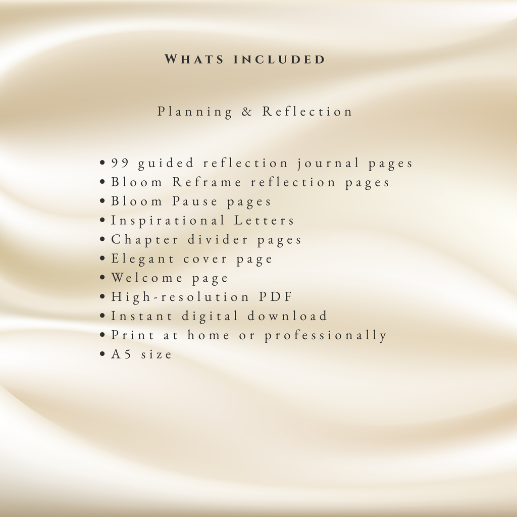 The Bloom Reflection Journal | 99 Guided Prompts for Self-Worth & Personal Growth