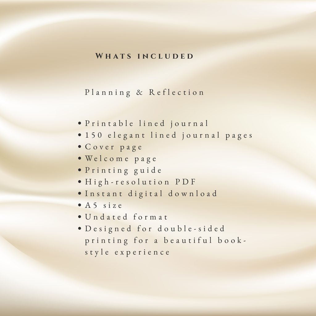 The Bloom Free Thoughts Journal | Printable Lined Journal