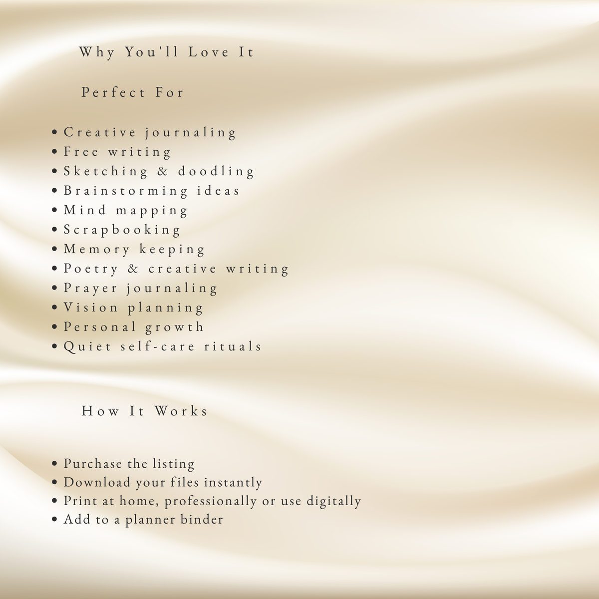The Bloom Open Space Journal | Printable Blank Journal for Reflection & Creativity